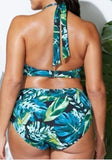 2pc Floral Bathing Suit-Plus Size