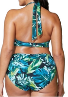 2pc Floral Bathing Suit-Plus Size